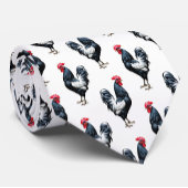 Cockerel Chicken Pattern Design Stropdas