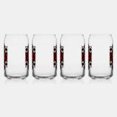 Cockerel Scandinavische volkskunst Blikvorm Glas (Links)