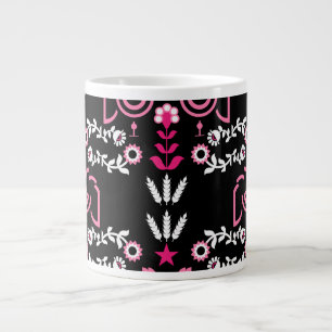 Cockerel Scandinavische volkskunst Grote Koffiekop
