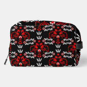 Cockerel Scandinavische volkskunst Toilettasje (Achterkant)