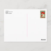 Cockerel vintage matchbox label Sweden Briefkaart (Achterkant)