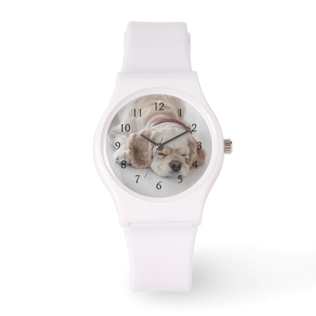 Cockerhond slaapt horloge (Voorkant)