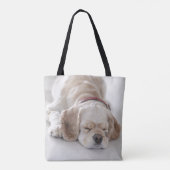 Cockerhond slaapt tote bag (Achterkant)