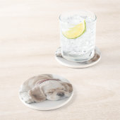 Cockerhond slaapt zandsteen onderzetter (Zijkant)