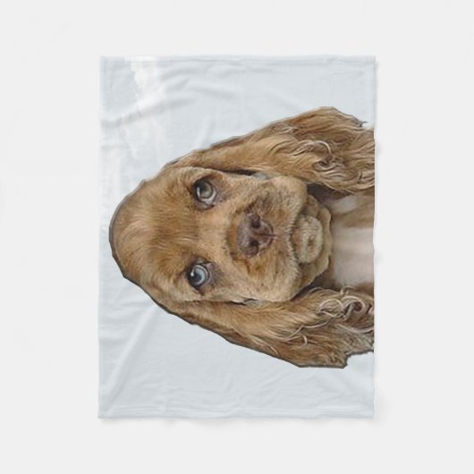 Cockerspaniel Fleece Deken (Voorkant)