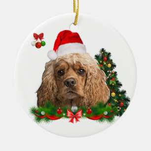 Cockerspaniel Kerstmis Keramisch Ornament