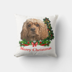 Cockerspaniel Kerstmis Kussen