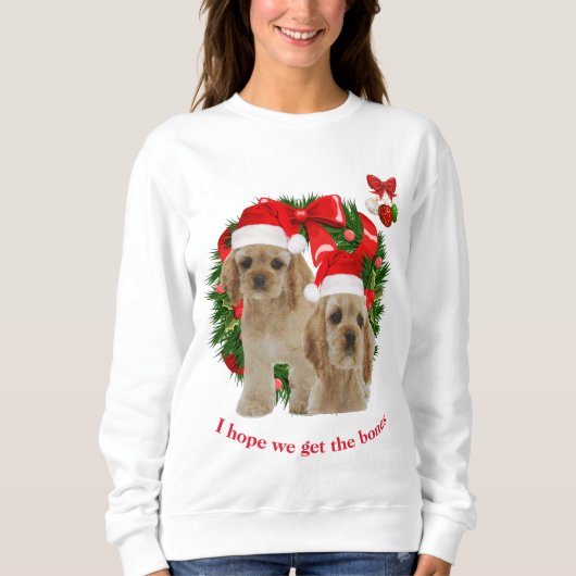 Cockerspaniel Kerstmis Trui (Voorkant)