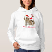 Cockerspaniel met kerst hoodie (Voorkant)
