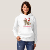 Cockerspaniel met kerst hoodie (Voorkant volledig)