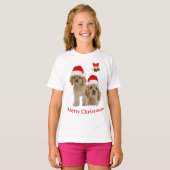 Cockerspaniel met Kerstmis T-Shirt (Voorkant volledig)