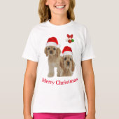 Cockerspaniel met Kerstmis T-Shirt (Voorkant)