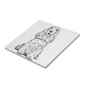 Cockerspaniel Tegeltje (Zijkant)