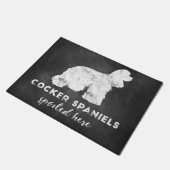 Cockerspanielen hier  alkbord deurmat (Schuin)