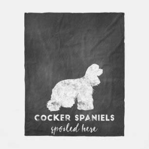Cockerspanielen hier alkbord fleece deken