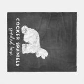 Cockerspanielen hier  alkbord fleece deken (Voorkant (Horizontaal))