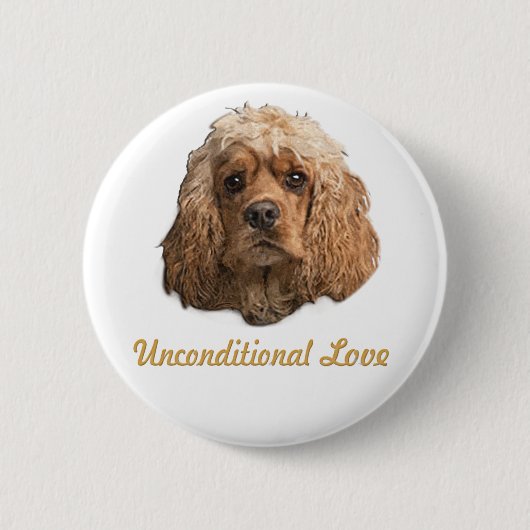 cockerspaniels ronde button 5,7 cm (Voorkant)