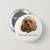 cockerspaniels ronde button 5,7 cm (Voorkant /achterkant)