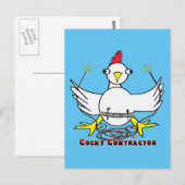 Cockky Contractor Briefkaart (Voorkant / Achterkant)
