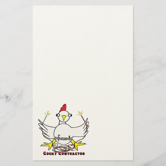 Cockky Contractor Briefpapier (Voorkant)