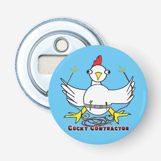 Cockky Contractor Button Flesopener (Voorkant)