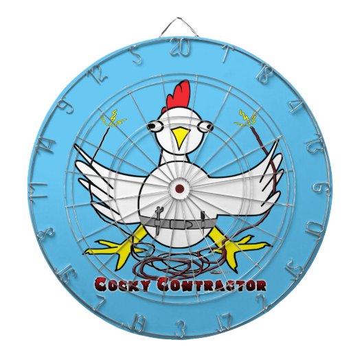 Cockky Contractor Dartbord (Voorkant)