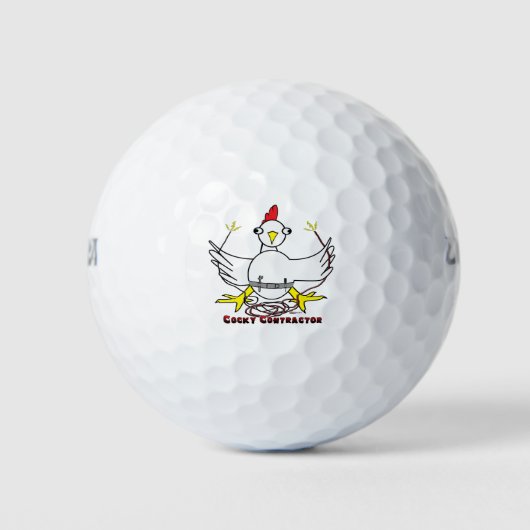 Cockky Contractor Golfballen (Voorkant)