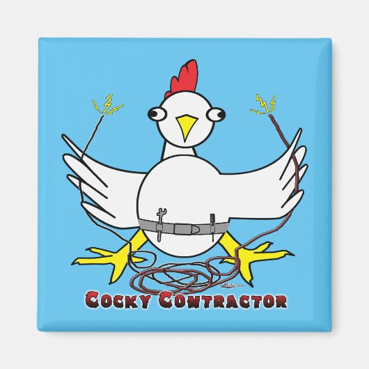 Cockky Contractor Magneet (Voorkant)