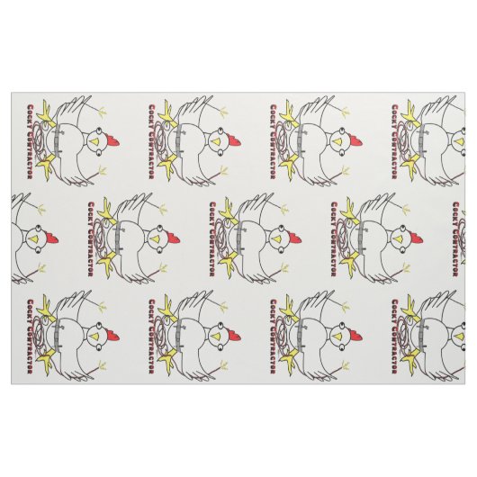 Cockky Contractor Stof (Fat Quarter)