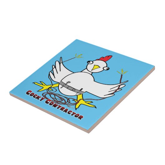 Cockky Contractor Tegeltje (Zijkant)