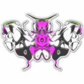 Cockky-vlindermot 2 sticker (Voorkant)