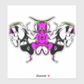 Cockky-vlindermot 2 sticker (Vel)