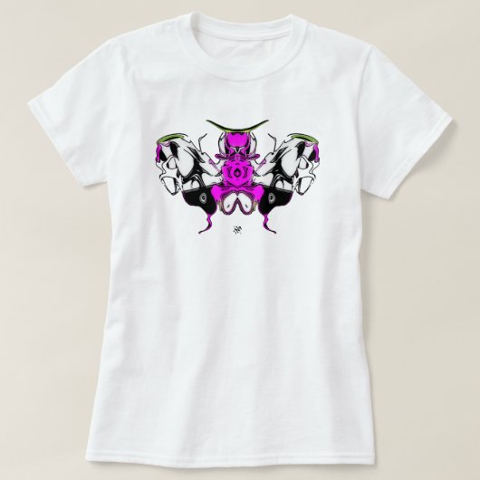 Cockky-vlindermot 2 t-shirt (Design voorkant)