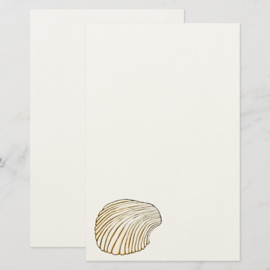 Cockle Shell Stationery Briefpapier (Voorkant / Achterkant)