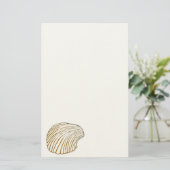 Cockle Shell Stationery Briefpapier (Staand voorkant)