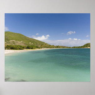 Cockleshel Bay, zuidoosten schiereiland, St Kitts, Poster