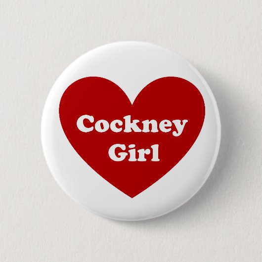 Cockney Girl Ronde Button 5,7 Cm (Voorkant)