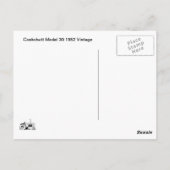 Cockpendeltrekker model 30 1952  briefkaart (Achterkant)