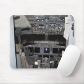 Cockpit Jet Vliegtuig Muismat (Met muis)