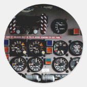 Cockpit Ronde Sticker (Voorkant)