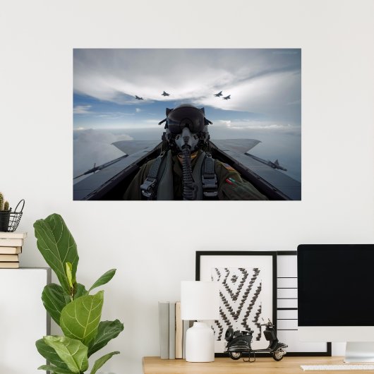 Cockpit Selfie Poster (Thuiskantoor)