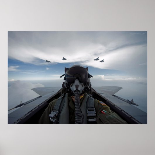 Cockpit Selfie Poster (Voorkant)