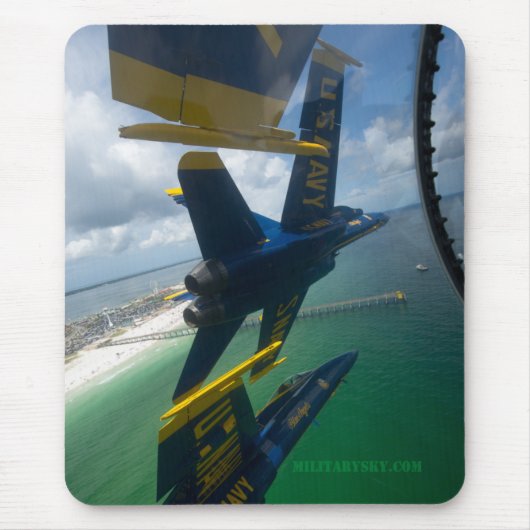 Cockpit Uitzicht Mousepad Muismat (Voorkant)