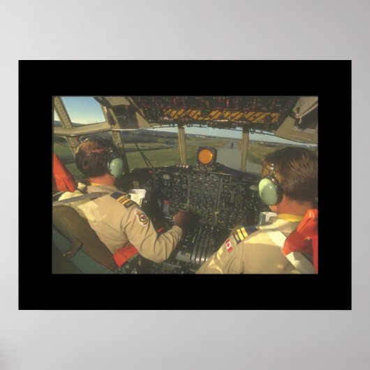 Cockpit van C-130 Hercules_Militair Vliegtuig Poster (Voorkant)