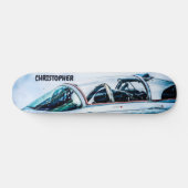 Cockpit van een modern vuurvliegtuig persoonlijk skateboard (Horizontaal)