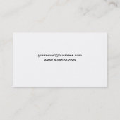 Cockpit-Visitekaartjes, luchtvaartspecialist Visitekaartje (Achterkant)