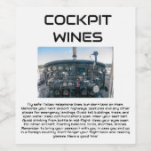 COCKPIT WIJNEN ETIKET (Enkel label)