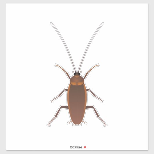 Cockroach Insect Sticker (Vel)