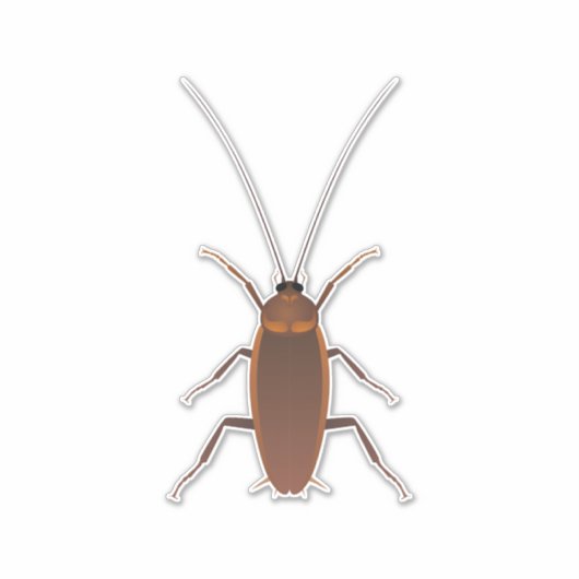 Cockroach Insect Sticker (Voorkant)
