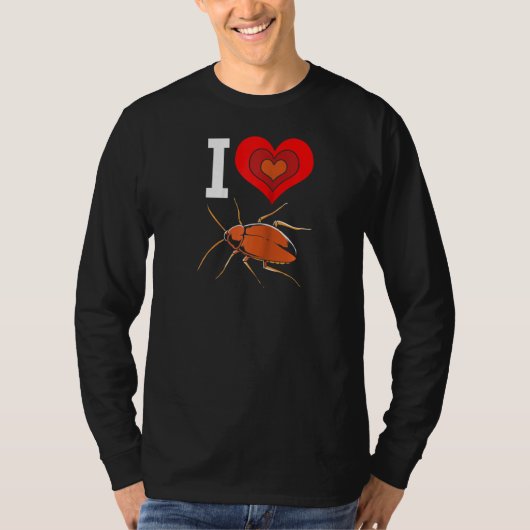 Cockroach Love Raglan T-shirt (Voorkant)